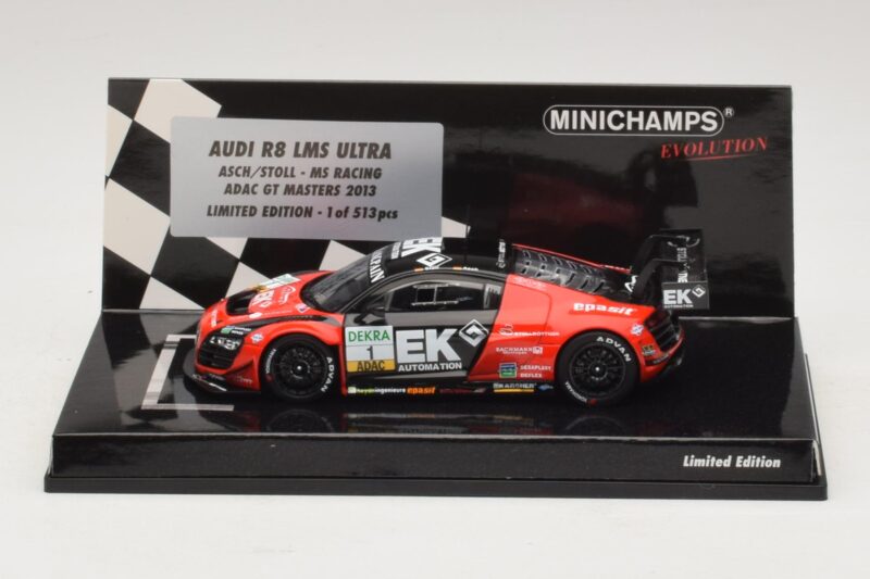 Audi R8 LMS Ultra #1 EK S. Asch / Stoll ADAC GT Masters 2013 Minichamps 1:43 437130101 Μέταλλο