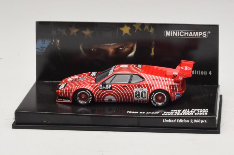 BMW M1 Procar #80 H-J. Stuck Procar Series 1980 Minichamps 1:43 444891604 Μέταλλο