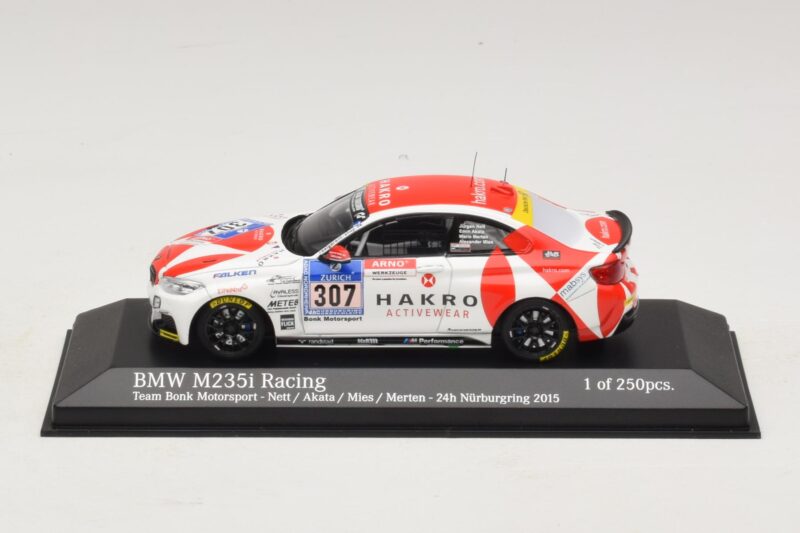 BMW M235i Bong Motorsport #307 Nett / Akata 24 Hours of Nurburgring 2015 Minichamps 1:43 BMW M235i Bong Motorsport #307 Nett / Akata 24 Hours of Nurburgring 2015 Minichamps 1:43 437152507 Μέταλλο