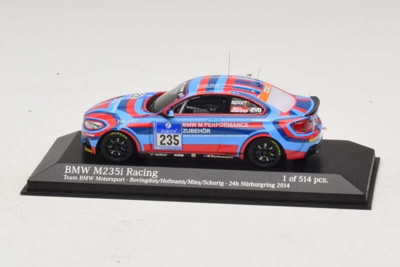 BMW M235i Team BMW Motorsport #235 Bovigdon 24 Hours of Nurburgring 2014 Minichamps 1:43 BMW M235i Team BMW Motorsport #235 Bovigdon 24 Hours of Nurburgring 2014 Minichamps 1:43 437142435 Μέταλλο