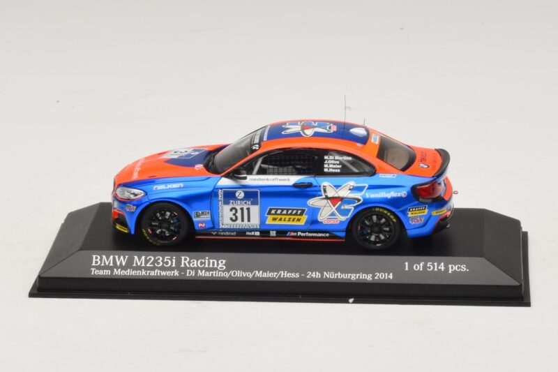 BMW M235i Team Medienkraftwerk #311 Di Martino / Olivo 24 Hours of Nurburgring 2014 Minichamps 1:43 BMW M235i Team Medienkraftwerk #311 Di Martino / Olivo 24 Hours of Nurburgring 2014 Minichamps 1:43 437142411 Μέταλλο