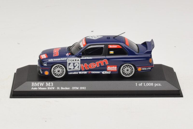 BMW M3 E30 Auto Maas #42 Becker DTM 1992 Minichamps 1:43 430922042 Μέταλλο
