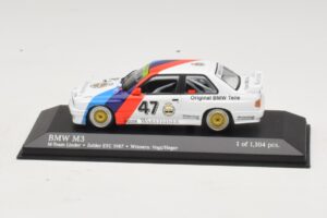 BMW M3 E30 M-Team Linder #47 Vogt / Herger Winners ETC Zolder 1987 Minichamps 1:43 430872047 Μέταλλο