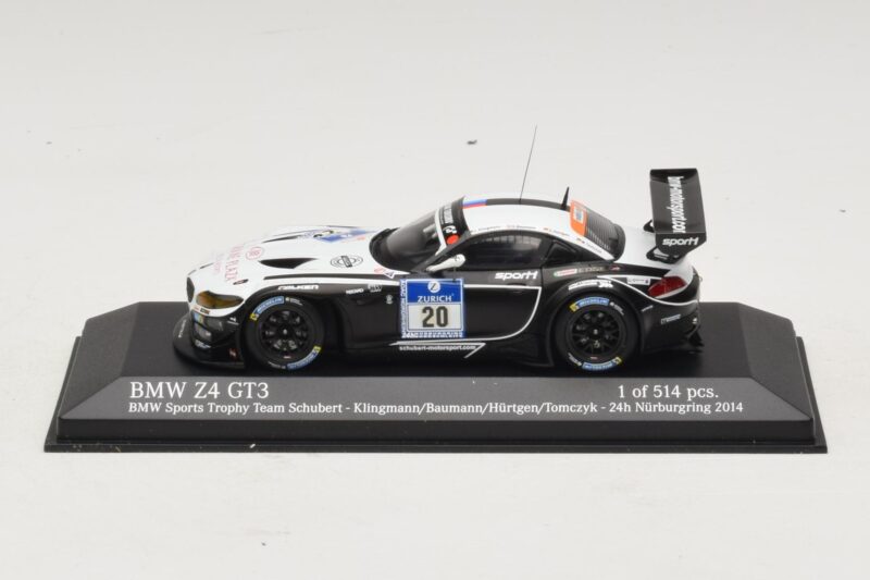 BMW Z4 GT3 BMW Sports Trophy #20 Klingmann / Baumann 24 Hours of Nurburgring 2014 Minichamps 1:43 437142030 Μέταλλο
