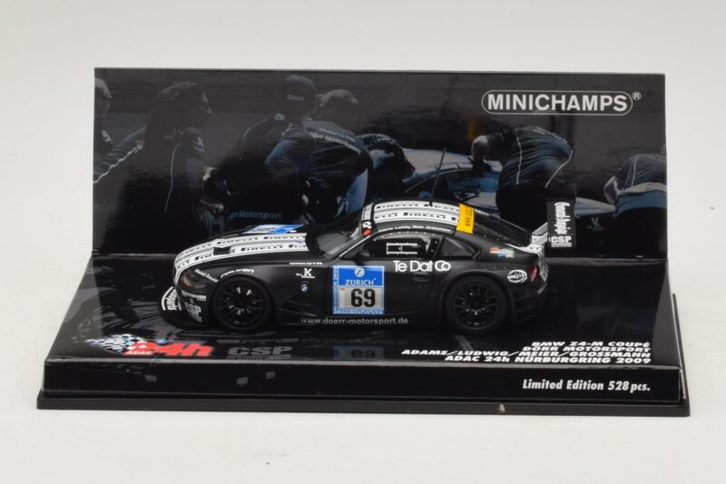 BMW Z4 M Coupe #69 Adams / K. Ludwig ADAC 24h Nürburgring 2009 Minichamps 1:43 400092769 Μέταλλο