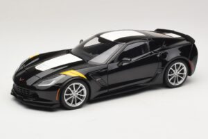 Chevrolet Corvette C7 Grand Sport Μαύρο με Λευκές Ρίγες AUTOart 1:18 71273 Σύνθετο