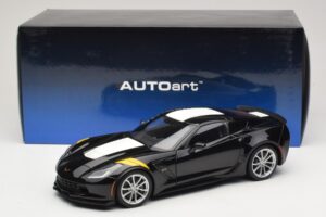Chevrolet Corvette C7 Grand Sport Μαύρο με Λευκές Ρίγες AUTOart 1:18 71273 Σύνθετο - εικόνα 8 από 8