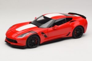 Chevrolet Corvette C7 Grand Sport Κόκκινο με Λευκές Ρίγες AUTOart 1:18 71274 Σύνθετο