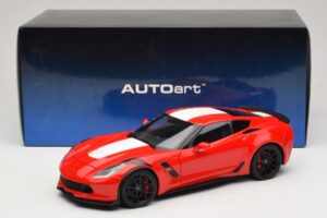 Chevrolet Corvette C7 Grand Sport Κόκκινο με Λευκές Ρίγες AUTOart 1:18 71274 Σύνθετο - εικόνα 8 από 8