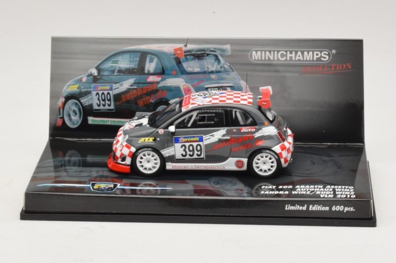 Fiat 500 Abarth Assetto Corse #399 Autohaus Winz VLN 2010 Minichamps 1:43 Fiat 500 Abarth Assetto Corse #399 Autohaus Winz VLN 2010 Minichamps 1:43 437101299 Μέταλλο