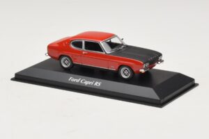 Ford Capri I Κόκκινο με Μαύρο Καπό Maxichamps 1:43 940085801 Μέταλλο - εικόνα 3 από 4