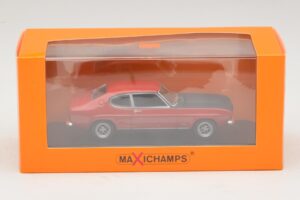 Ford Capri I Κόκκινο με Μαύρο Καπό Maxichamps 1:43 940085801 Μέταλλο - εικόνα 4 από 4
