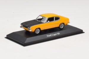 Ford Capri Mk1 RS Κίτρινο με Μαύρο Καπό Maxichamps 1:43 940085800 Μέταλλο - εικόνα 2 από 4