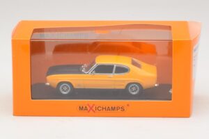 Ford Capri Mk1 RS Κίτρινο με Μαύρο Καπό Maxichamps 1:43 940085800 Μέταλλο - εικόνα 4 από 4