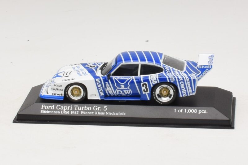 Ford Capri Turbo Gr.5 Zakspeed #3 K. Niedzwiedz Eifelrennen DRM 1982 Minichamps 1:43 430828503 Μέταλλο