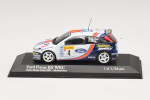 Ford Focus RS WRC #4 C. McRae / N. Grist Rally Monte Carlo 2001 Minichamps 1:43 430018904 Μέταλλο