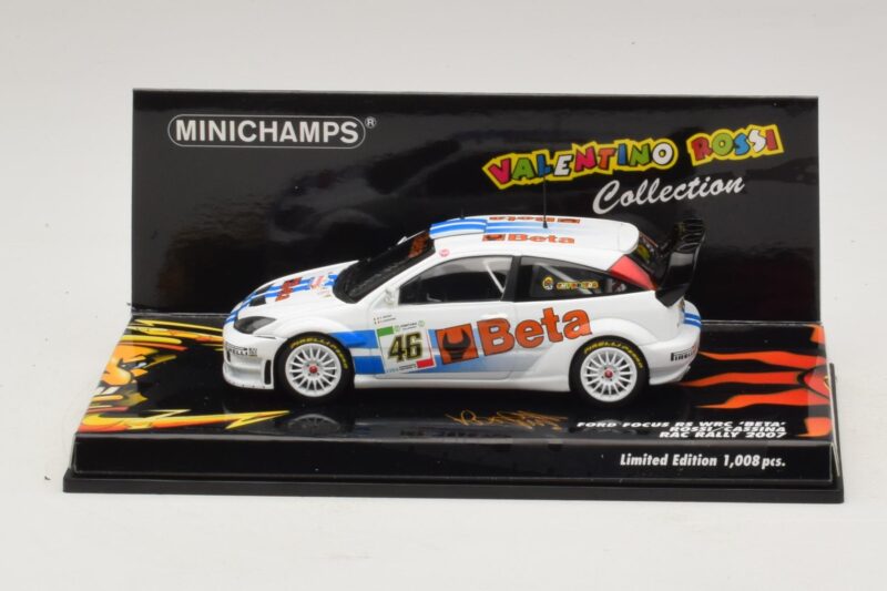 Ford Focus RS WRC #46 V. Rossi / C. Cassina RAC Rally 2007 Minichamps 1:43 400078446 Μέταλλο