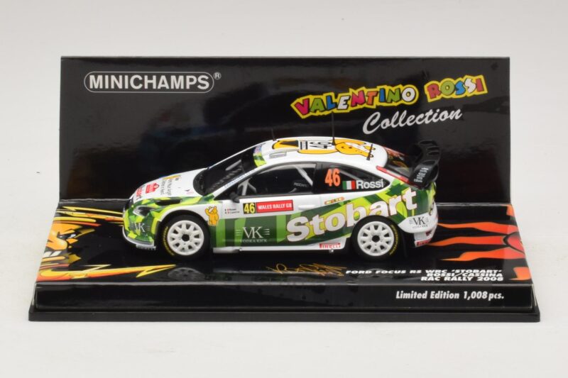 Ford Focus RS WRC #46 V. Rossi / C. Cassina RAC Rally 2008 Minichamps 1:43 400088146 Μέταλλο
