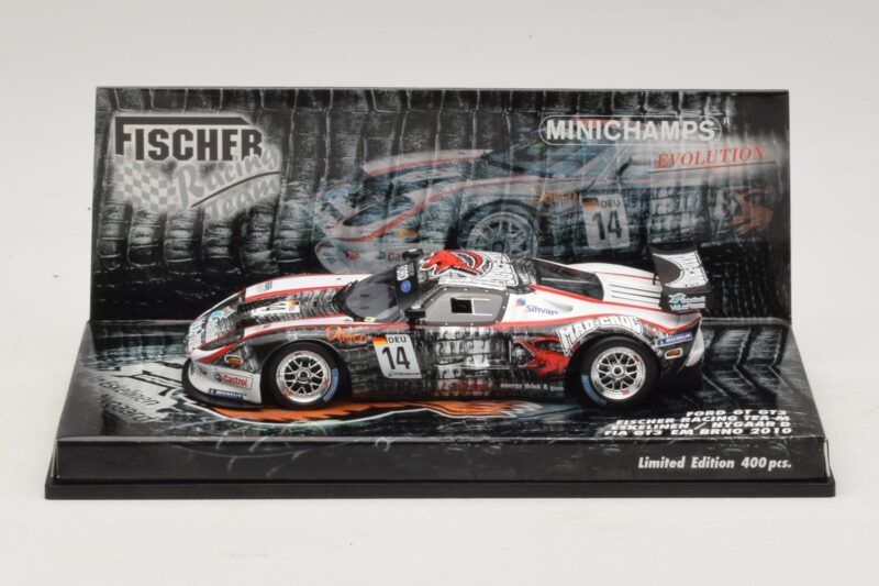 Ford GT GT3 Fisher #14 M. Eskelinen / Nygaard FIA GT3 European Championship Brno 2010 Minichamps 1:43 437108414 Μέταλλο