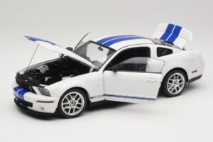 Ford Shelby Cobra GT500 Concept Λευκό με Μπλε Ρίγα AUTOart 1:18 73052 Μέταλλο - εικόνα 2 από 8