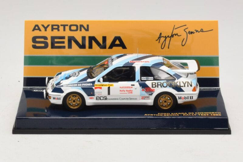 Ford Sierra RS Cosworth #1 A. Senna Rally Test 1986 Minichamps 1:43 540864399 Μέταλλο