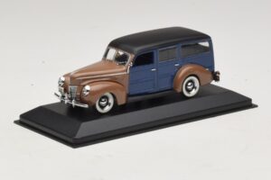 Ford V8 De Luxe Woody Station Wagon Καφέ Μπλε Minichamps 1:43 400082112 Μέταλλο - εικόνα 2 από 4