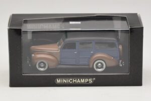 Ford V8 De Luxe Woody Station Wagon Καφέ Μπλε Minichamps 1:43 400082112 Μέταλλο - εικόνα 4 από 4