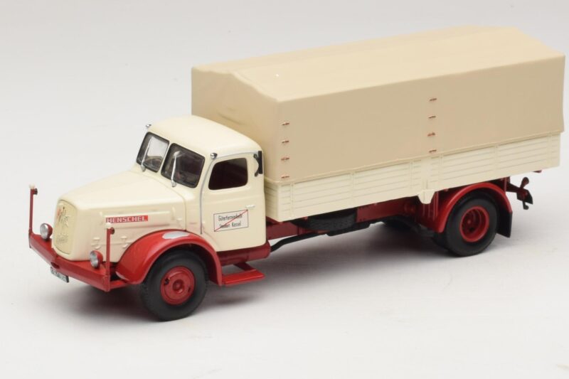 Henschel HS 140 Φορτηγό με Καρότσα Λευκό Κόκκινο Minichamps 1:43 439171020 Μέταλλο