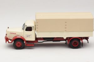 Henschel HS 140 Φορτηγό με Καρότσα Λευκό Κόκκινο Minichamps 1:43 439171020 Μέταλλο - εικόνα 3 από 6