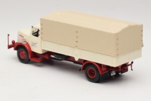 Henschel HS 140 Φορτηγό με Καρότσα Λευκό Κόκκινο Minichamps 1:43 439171020 Μέταλλο - εικόνα 5 από 6
