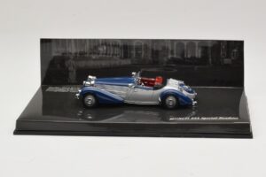 Horch 855 Special Roadster Ασημί Μπλε Χωρίς Εξωτερικό Κουτί Minichamps 1:43 436014202-O1 Μέταλλο