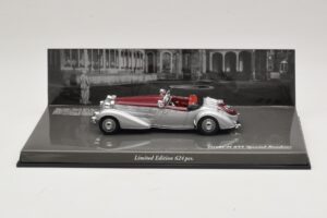 Horch 855 Spezial Ρόντστερ Ασημί Κόκκινο Minichamps 1:43 436014206 Μέταλλο