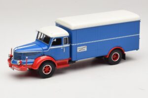 Krupp Titan Φορτηγό Κλειστού Τύπου Μπλε Κόκκινο Minichamps 1:43 439069040 Μέταλλο