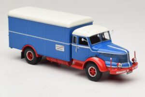 Krupp Titan Φορτηγό Κλειστού Τύπου Μπλε Κόκκινο Minichamps 1:43 439069040 Μέταλλο - εικόνα 4 από 6
