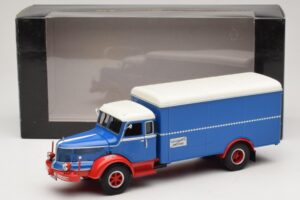Krupp Titan Φορτηγό Κλειστού Τύπου Μπλε Κόκκινο Minichamps 1:43 439069040 Μέταλλο - εικόνα 6 από 6