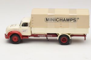 Magirus-Deutz S 7500 Jupiter Φορτηγό με Καρότσα Λευκό Κόκκινο Minichamps 1:43 439141022 Μέταλλο - εικόνα 3 από 6
