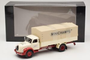 Magirus-Deutz S 7500 Jupiter Φορτηγό με Καρότσα Λευκό Κόκκινο Minichamps 1:43 439141022 Μέταλλο - εικόνα 6 από 6