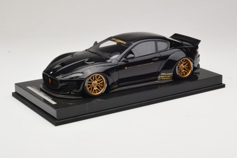 Maserati GranTurismo Liberty Walk Μαύρο με Χρυσές Ζάντες AB Models 1:18 MAS-LB08-C Ρητίνη