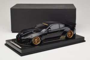 Maserati GranTurismo Liberty Walk Μαύρο με Χρυσές Ζάντες AB Models 1:18 MAS-LB08-C Ρητίνη - εικόνα 6 από 7