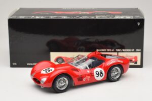 Maserati Tipo 61 #98 C. Shelby Times Mirror Grand Prix for Sportscars 1960 Minichamps 1:18 100601298 Μέταλλο - εικόνα 8 από 8