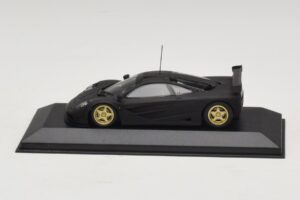 McLaren F1 GTR Prototype Μαύρο Ματ Με Χρυσές Ζάντες Minichamps 1:43 MCLAREN008 Μέταλλο - εικόνα 3 από 4