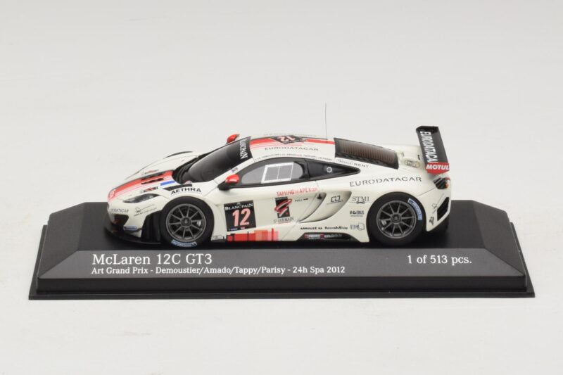 McLaren MP4-12C GT3 #12 Art Grand Prix Demoustier / Amado 24 Hours of Spa 2012 Minichamps 1:43 437121312 Μέταλλο
