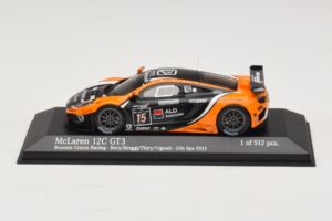 McLaren MP4-12C GT3 #15 Boutsen Racing Bovy / Broggi 24 Hours of Spa 2012 Minichamps 1:43 437121315 Μέταλλο