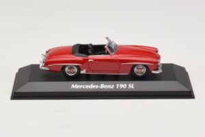 Mercedes 190 SL Κόκκινο Maxichamps 1:43 940033131-O Μέταλλο