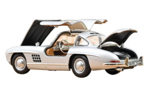 Mercedes 300 SL W198 Gullwing Ασημί Norev 1:18 183857 Μέταλλο - εικόνα 2 από 5