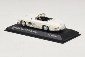 Mercedes 300 SL W198 Ρόουντστερ Λευκό Minichamps 1:43 400039034 Μέταλλο - εικόνα 3 από 4