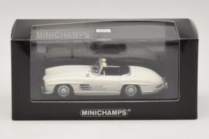 Mercedes 300 SL W198 Ρόουντστερ Λευκό Minichamps 1:43 400039034 Μέταλλο - εικόνα 4 από 4