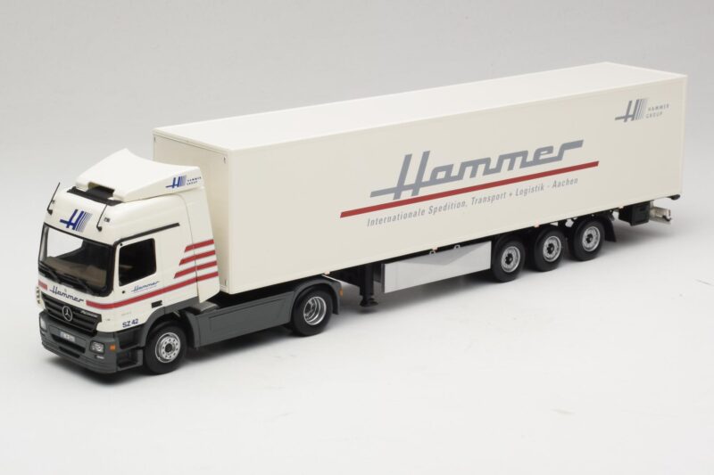 Mercedes Actros 1844LS Koffersattelzug Hammer Aachen Minichamps 1:43 499039105 Μέταλλο