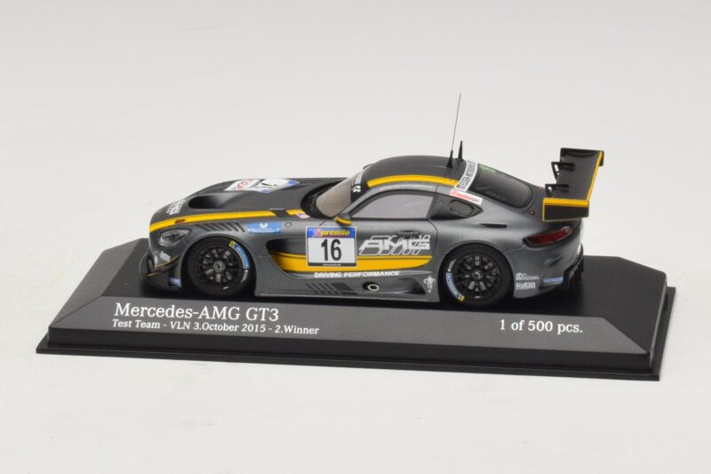 Mercedes AMG GT3 Test Team #16 VLN Winner 3 October 2015 Minichamps 1:43 Mercedes AMG GT3 Test Team #16 VLN Winner 3 October 2015 Minichamps 1:43 437163016 Μέταλλο