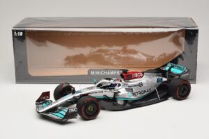 Mercedes AMG Petronas W13 E Performance #63 G. Russell Spanish GP 2022 Minichamps 1:18 110220063 Μέταλλο - εικόνα 6 από 7